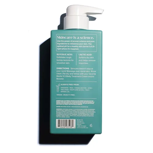 Vista 8 de MEDIX - Juego de 3 piezas para el cuidado de la piel antienvejecimiento Limpiador facial y corporal espumoso exfoliante con ácido glicólico AHA +
