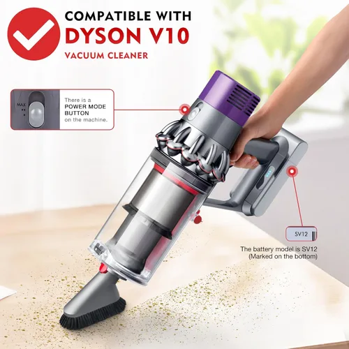 Vista 3 de Parte del contenedor de polvo - Anillo de sellado de repuesto compatible con aspiradora Dyson Cyclone V10 SV12, parte de copa de suciedad
