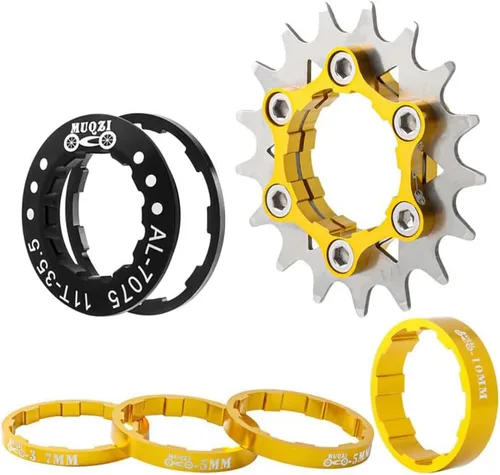 Vista 9 de Kit de conversión de velocidad única para bicicleta 12T13T/14T/15T/16T/17T/18T/19T/20T/21T/22T Cassette de una sola velocidad y espaciadores