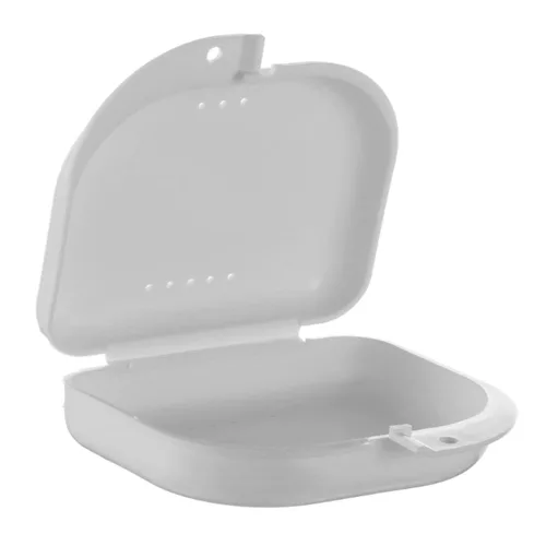 Vista 12 de AKOAK 2 fundas de almacenamiento de protección oral, funda de almacenamiento de dentaduras postizas, con orificio de ventilación, adecuada