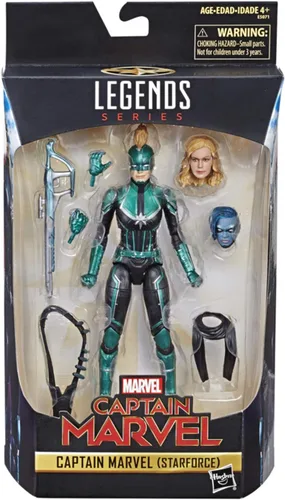 Vista 4 de Marvel Legends Captain Marvel (Starforce) - Figura de acción exclusiva
