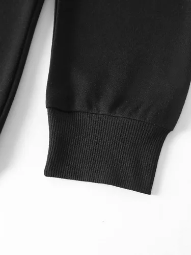 Vista 6 de GORGLITTER Conjunto de 2 piezas para hombre, sudadera de manga larga con cuello redondo y cordón en la cintura