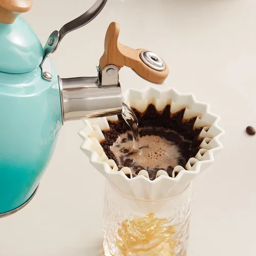 Vista 56 de ROCKURWOK - Tetera de estufa, tetera con mango ergonómico de tacto frío, tetera de acero inoxidable de grado alimenticio, tetera de estufa, tetera