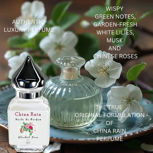 Vista 6 de CHINA RAIN Aceite de perfume original* Larga duración * Vegano * Sin ftalatos * Sin alcohol * 0.3 fl oz. Botella de regalo *