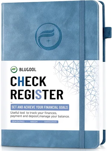 Vista 11 de Registros de cheques para chequera personal, registro Blugool de cheques con registros de cheques y transacciones, libro de registro de contabilidad