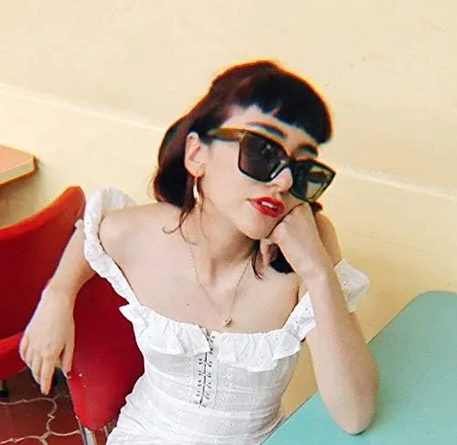 Vista 7 de FEISEDY Gafas de sol clásicas para mujer de moda gruesas cuadradas marco grueso UV400 B2471