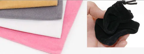 Vista 6 de WOIWO 10 PCS Flannelette Cordón Banda Boca Joyería Bolsa de Regalo Teléfono Móvil Bolsa de Energía Pequeña Bolsa de Tela