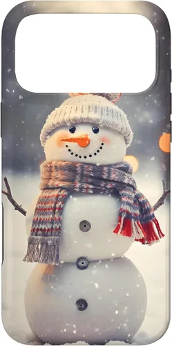 Vista 22 de Cute Christmas Snowman Winter Snow Scene Holiday Season Case for iPhone 17