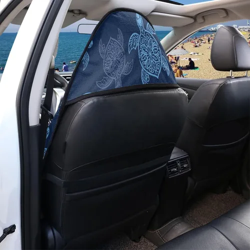 Vista 5 de Yewattles Turtle - Protector de toalla impermeable para asiento de automóvil, protector para después de correr, nadar, entrenamiento, Tortuga