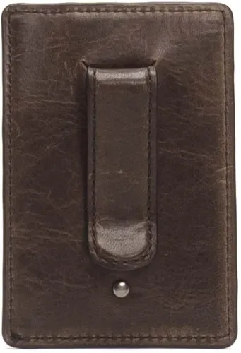 Vista 3 de FRYE Estuche para tarjetas con clip para dinero Logan para hombre, Pizarra