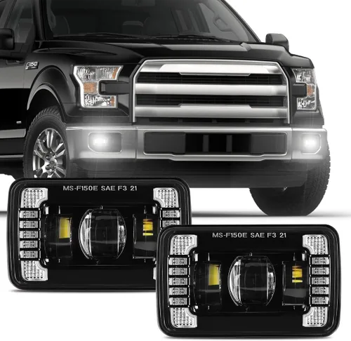 Vista 10 de Nueva versión de luces antiniebla LED ensambladas Compatibles con modelos GMC Sierra 1500/2500/3500 2003-2006 y 2007 Sierra Classic; lámparas