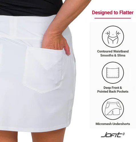 Vista 4 de Jofit Apparel - Falda pantalón deportiva para mujer para golf y tenis