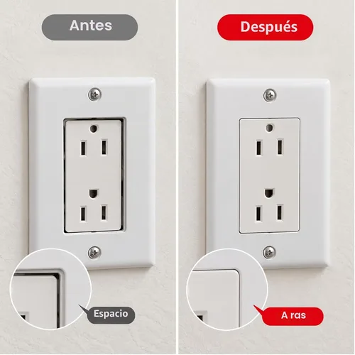Vista 3 de Espaciador de placa de pared,Separadores de salida para caja eléctrica 20PZAS