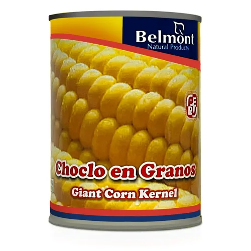 Vista 4 de Belmont Lata Choclo en Granos Paquete de 2 latas de maíz gigante peruano