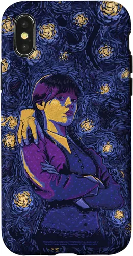 Vista 5 de Wednesday & Thing in Starry Night by Vincent Van Goth Case for iPhone 17