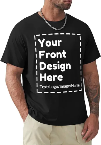 Vista 20 de Camiseta personalizada para hombres y mujeres, camisetas personalizadas para imprimir tu imagen, texto, logotipo, unisex para adultos