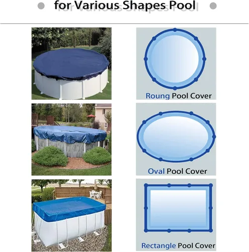 Vista 3 de Cable de cubierta de piscina y cabrestante – Cable de cubierta de piscina de 100 pies y trinquete de aluminio con resorte para asegurar cubiertas