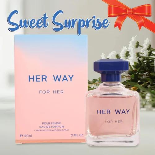Vista 5 de Her Way Perfume Eau de Parfum para mujer – Aroma floral fresco de vainilla amaderada – 3.4 fl oz / 3.4 onzas líquidas (2, 3.4 fl oz)