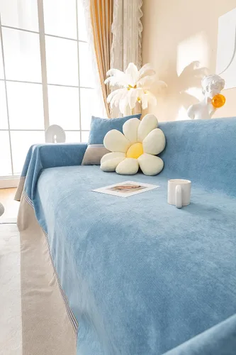 Vista 9 de Funda de sofá impermeable y antideslizante, protector de muebles resistente a las garras para gatos y perros, elegante funda de sofá a prueba