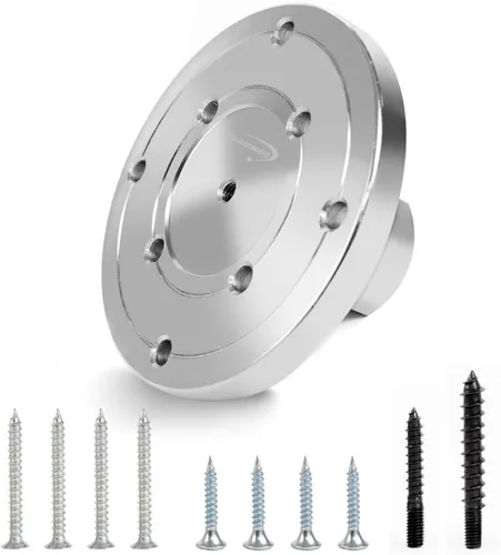 Vista 13 de Mandriles de 2" para torno de madera con placa frontal de acero, accesorios de carpintería con rosca de 1"-8TPI