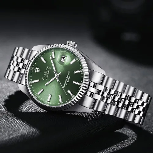 Vista 5 de CADISEN Relojes automáticos MIYOTA 8215 Reloj de pulsera impermeable para hombre, 38mm