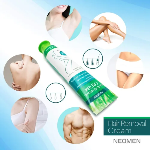 Vista 3 de Crema depilatoria para hombres y mujeres: depiladora sin dolor para pieles sensibles y áreas íntimas, hidratante con aloe vera y vitamina E, segura