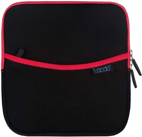 Vista 6 de Samsung, Lacdo, bolsa de almacenamiento de neopreno, protectora, a prueba de golpes, con bolsillo externo, para Apple MD564ZM/A USB 2.0 SuperDrive