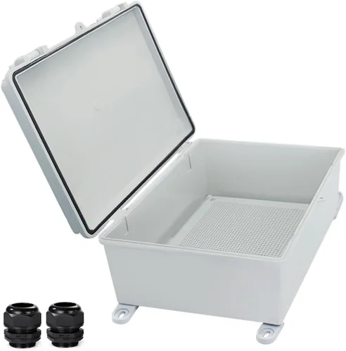 Vista 34 de Caja Eléctrica Impermeable a Prueba de Polvo Caja de Conexiones Resistente a la Intemperie IP67 Carcasa de Plástico ABS Caja de Proyecto