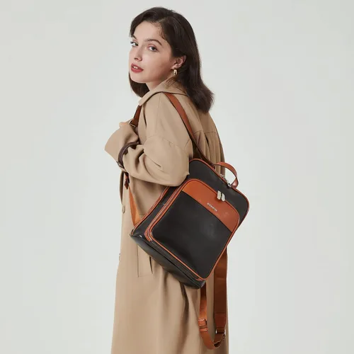 Vista 2 de BOSTANTEN Cartera de cuero genuino casual de la universidad bolsas de viaje para las mujeres y carteras de cuero para las mujeres RFID bloqueo