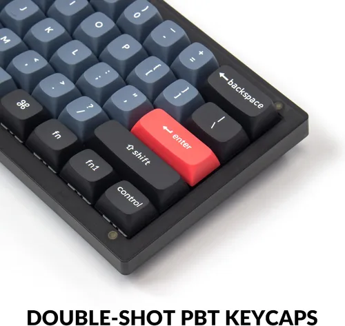 Vista 5 de Keychron Teclado mecánico personalizado con cable V4 60 de diseño QMKVIA macro programable con teclado intercambiable en caliente K Pro interruptor