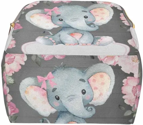 Vista 4 de Newcos Bolsa de pañales personalizada, bolsa de pañales para bebé, mochila de viaje casual para mamá, Multi 08, Mochilas Daypack