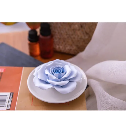 Vista 6 de Difusor pasivo de flores de aceite esencial - Difusores de aromaterapia de porcelana no eléctricos para habitación pequeña mini, decorativo