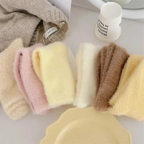 Vista 6 de TRENIS Cute Sleeping Socks Autumn Winter Thickened Super Soft Mid-tube Socks