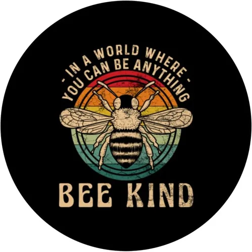 Vista 3 de In A World You Can Bee Anything Beekeeper Insects Apiology PopSockets Swappable PopGrip