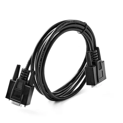 Vista 7 de Cable serial recto DB9 RS232, macho de 6 pies a hembra 9 pines recto a través del cable de extensión