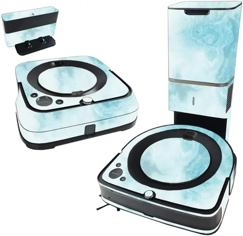 Vista 12 de MightySkins Skin compatible con iRobot Roomba s9+ Vacuum & Braava Jet m6 Bundle – Mármol ámbar, cubierta de vinilo duradera y única Fácil