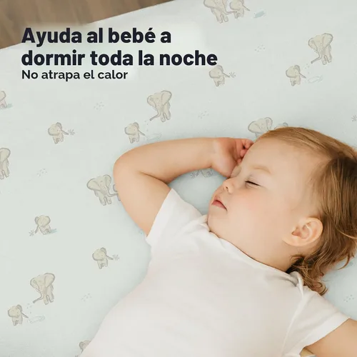 Vista 5 de 2 paquetes de sábanas ajustadas para mini cuna - 38x26 Sábanas Pack N Play para colchón Pack and Play, algodón orgánico, ropa de cama transpirable