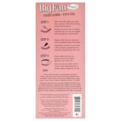 Vista 6 de theBalm Big Fan Pestañas postizas (par individual)
