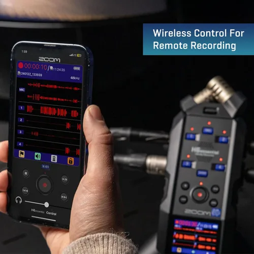 Vista 5 de Zoom Adaptador Bluetooth BTA-1, para control inalámbrico y sincronización de código de tiempo para grabadoras portátiles H4e, H6e, H5studio