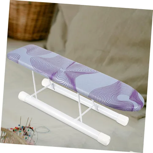 Vista 3 de Hemobllo Tabla de planchar de manga compacta con base antideslizante, alfombrilla de planchar portátil para ropa pequeña y mangas, cubierta