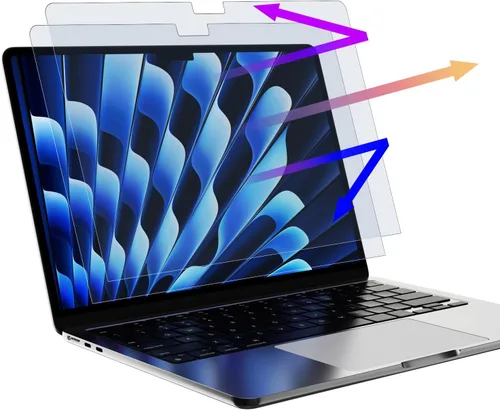 Vista 13 de Mamol Paquete de 2 protectores de pantalla anti luz azul para MacBook Air de 13 pulgadas (2018-2021, M1) / Macbook Pro de 13 pulgadas