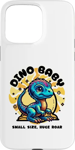 Vista 31 de Cute Dino Baby Cartoon Illustration for Kids Case for iPhone 17