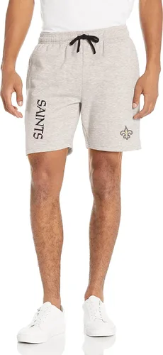 Vista 13 de FOCO NFL Mens NFL Team Logo Gray Wordmark Fleece Shorts