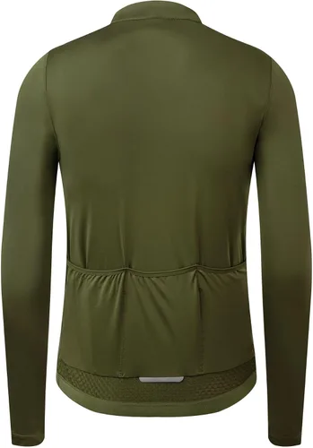Vista 2 de Camiseta de ciclismo de manga larga para hombre, con bolsillo con cremallera, ligera, Aero Race Fit Pro Road Bike, UPF 50+