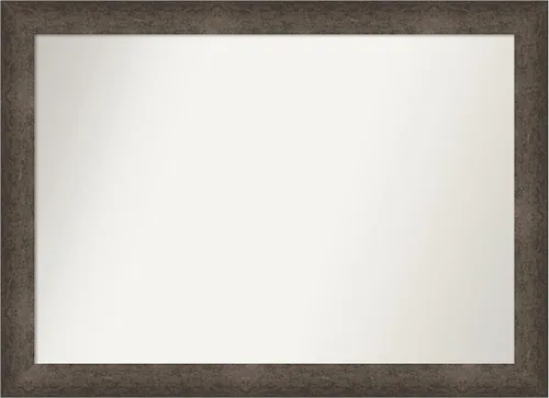 Vista 909 de Amanti Art Espejo de pared personalizado no biselado (25 x 25 pulgadas), marco de bronce acentuado, varios tamaños personalizados, espejo de baño