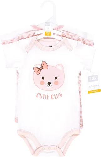Vista 380 de Hudson Baby baby-girls Cotton Bodysuits 3-pack