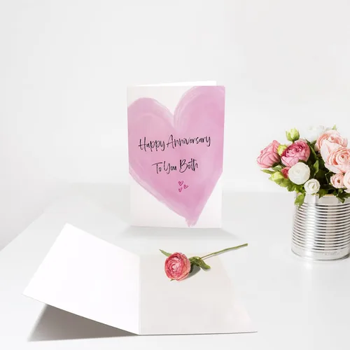 Vista 3 de Chenive Tarjeta de Feliz Aniversario para Pareja, Aniversario de Boda para Padres y Amigos, Tarjeta de Aniversario para Hija y Yerno, Feliz