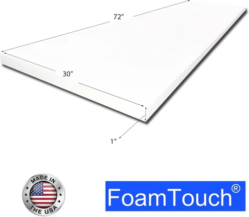 Vista 2 de Hule espuma de alta densidad para tapicería 3" grosor x 30" ancho x 72" largo, FoamTouch