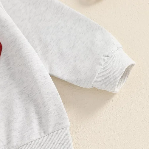 Vista 89 de Sudadera con cuello redondo para el día de San Valentín para bebé, niña, niño, para el día de San Valentín