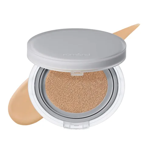Vista 9 de Rom&nd Nu Zero Cushion (02 Pure 21) - Larga Duración, Alta Cobertura, Acabado Semi Mate, Tez Impecable Sin Apelmazarse, Base de Maquillaje y 02 Puro